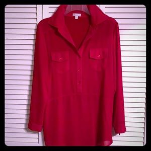 Red Blouse chiffon